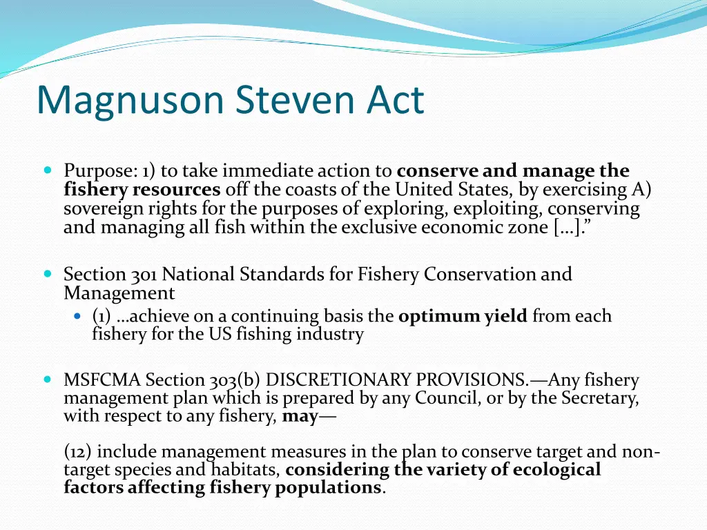 magnuson steven act