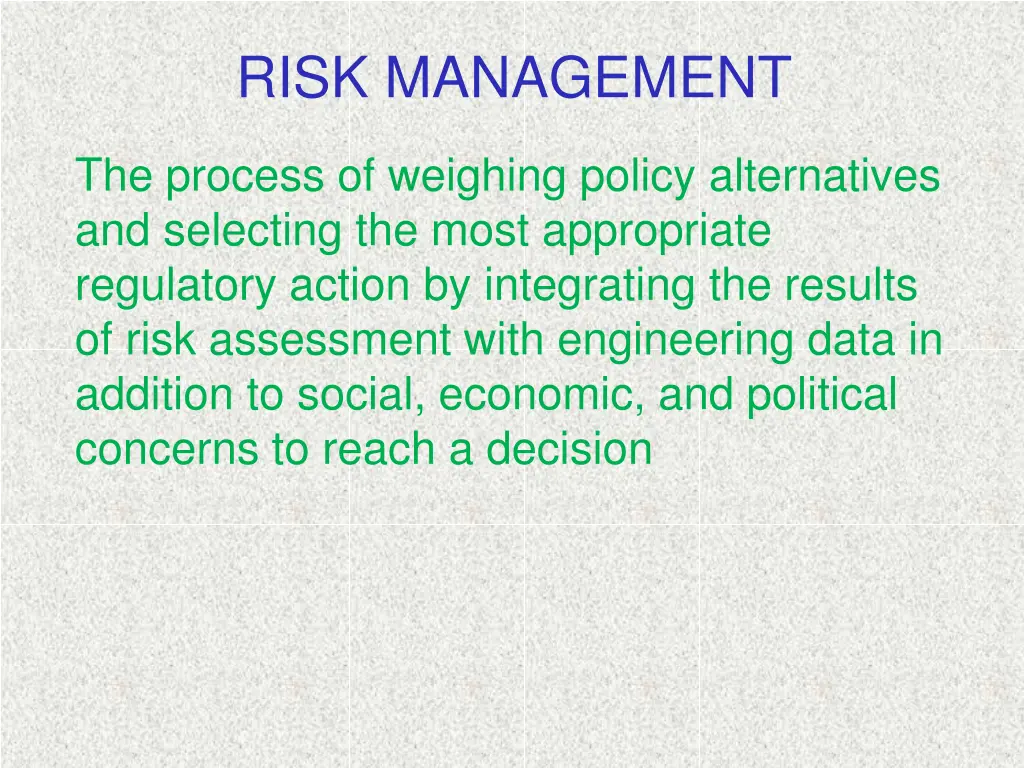 risk management 1