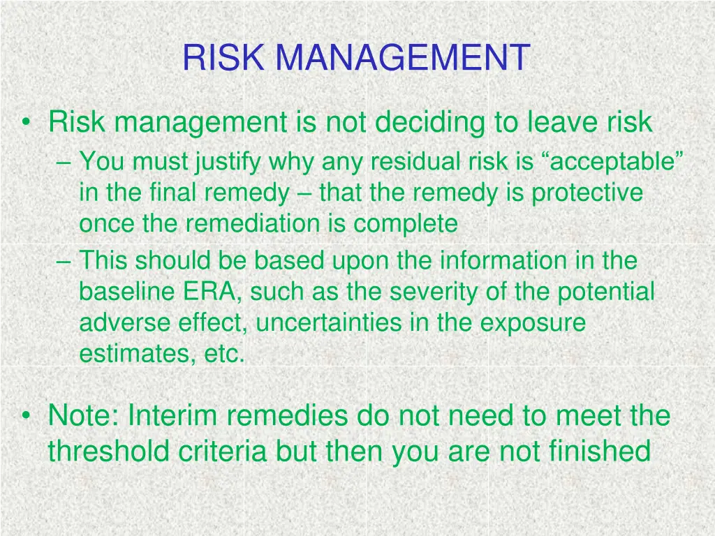 risk management 2