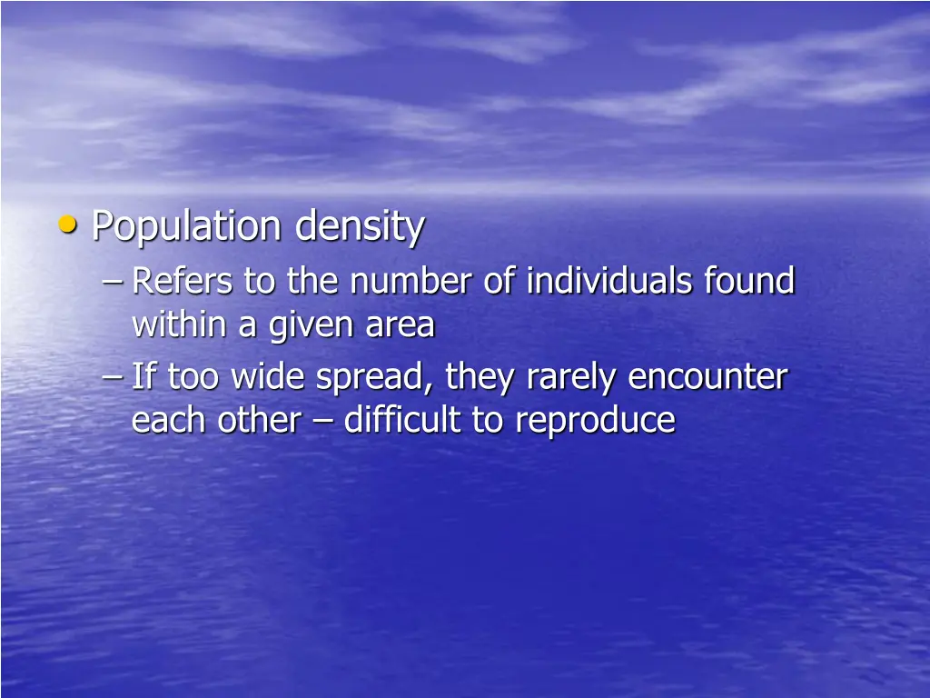 population density refers to the number