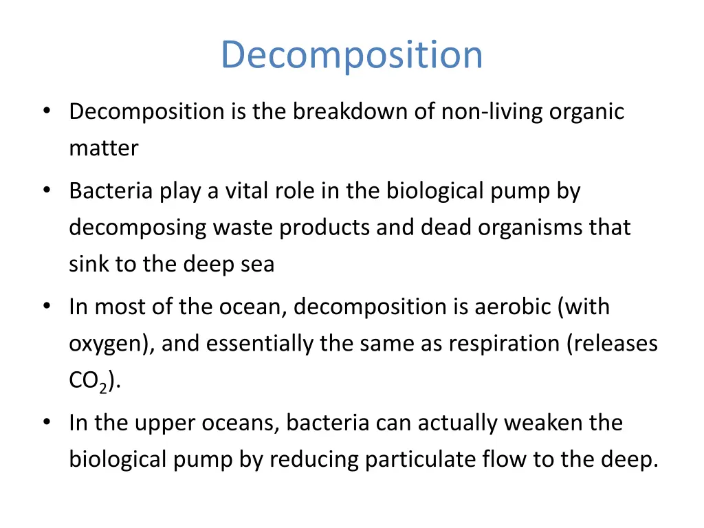 decomposition