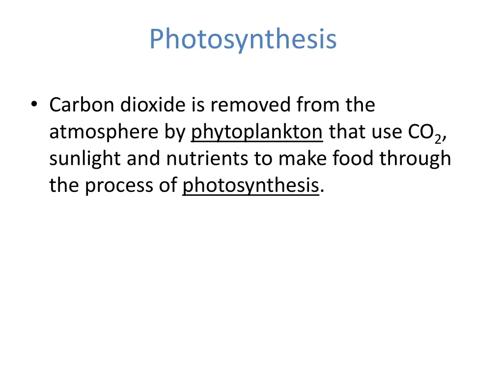 photosynthesis