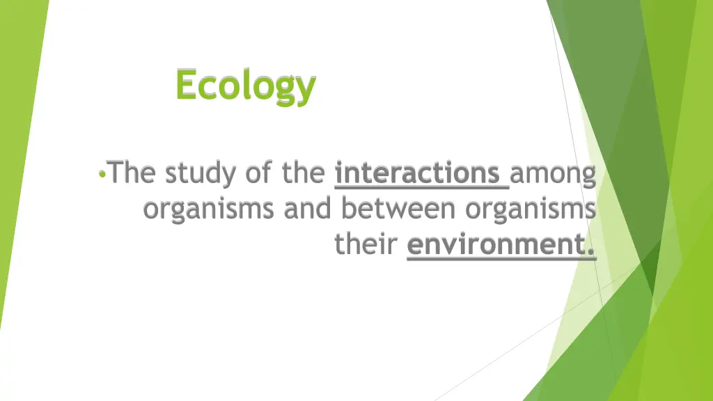 ecology 1