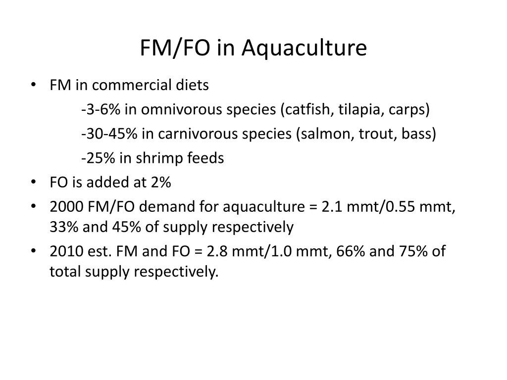 fm fo in aquaculture