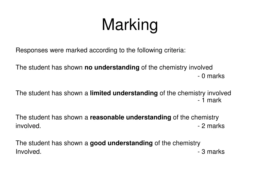 marking