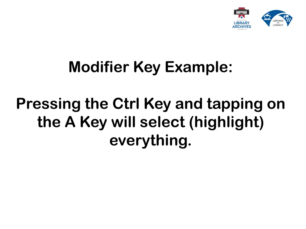 modifier key example