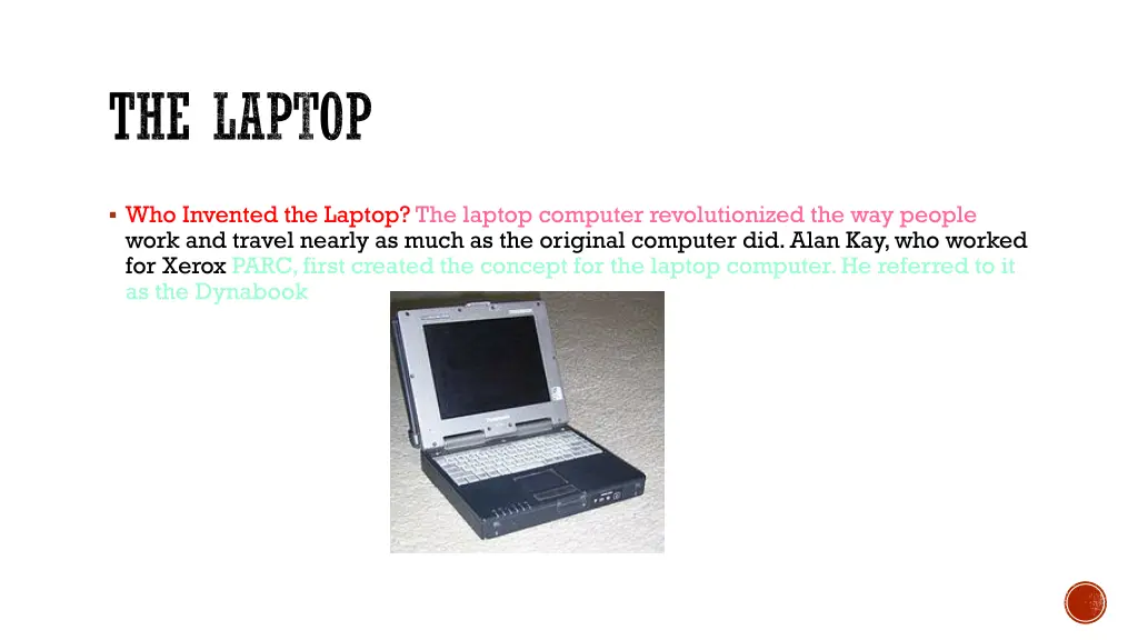 the laptop