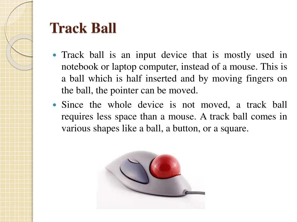 track ball