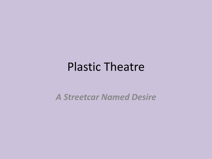 plastic theatre