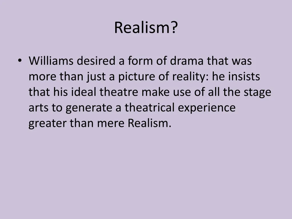 realism