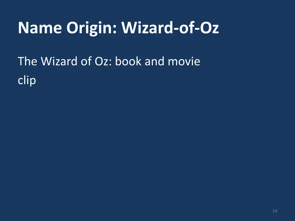 name origin wizard of oz