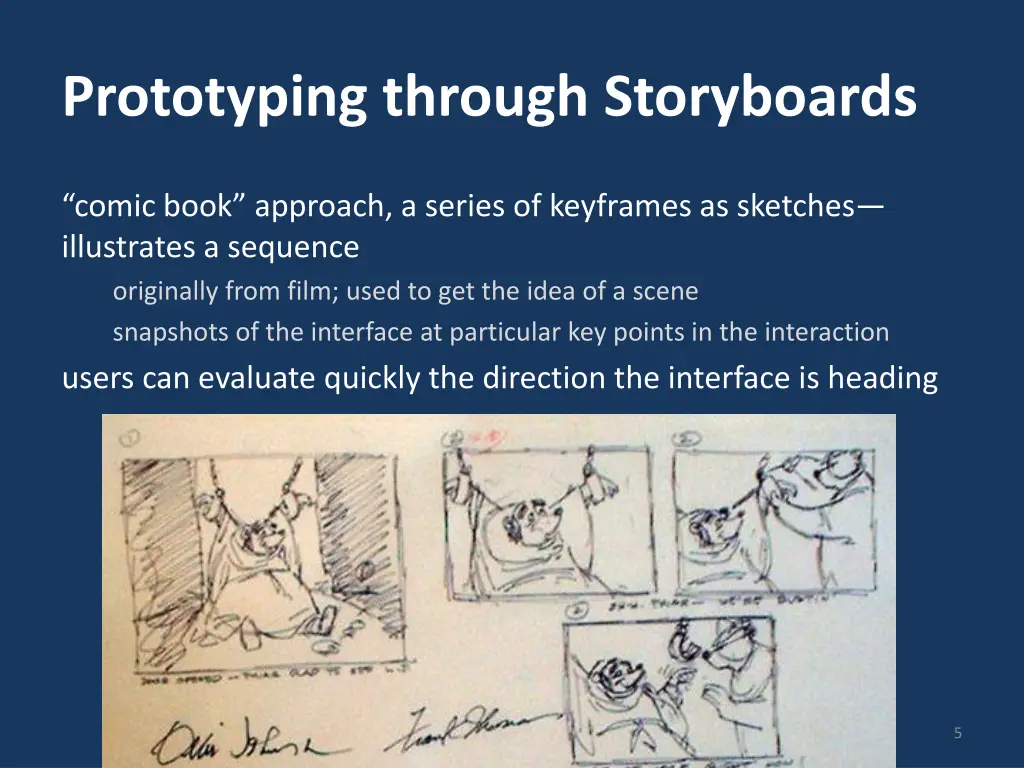 prototyping through storyboards