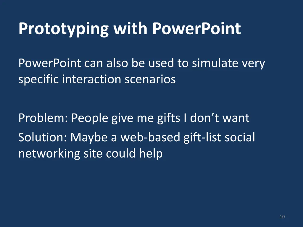 prototyping with powerpoint