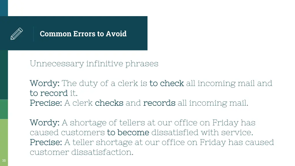 common errors to avoid 2