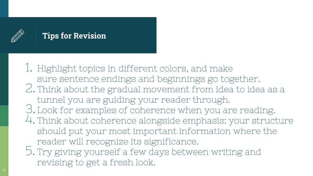 tips for revision