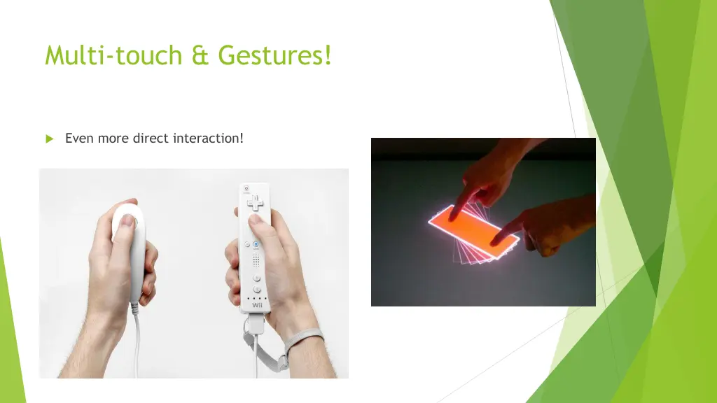 multi touch gestures