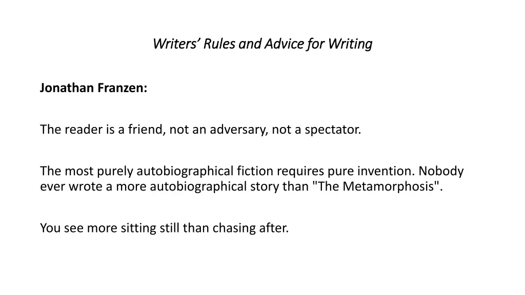 writers rules and advice for writing writers 2