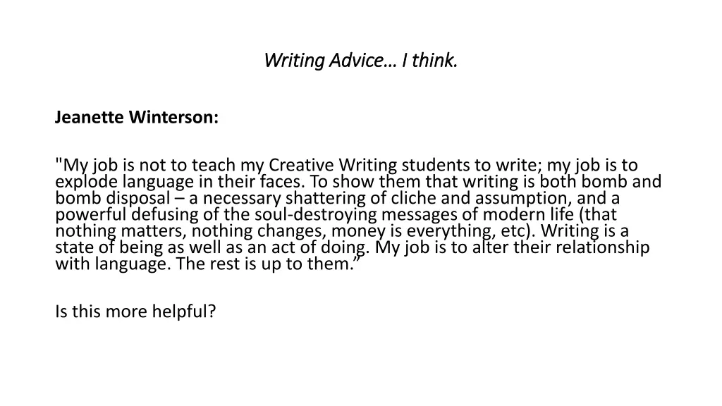 writing advice i think writing advice i think 2