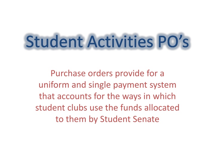 student activities po s