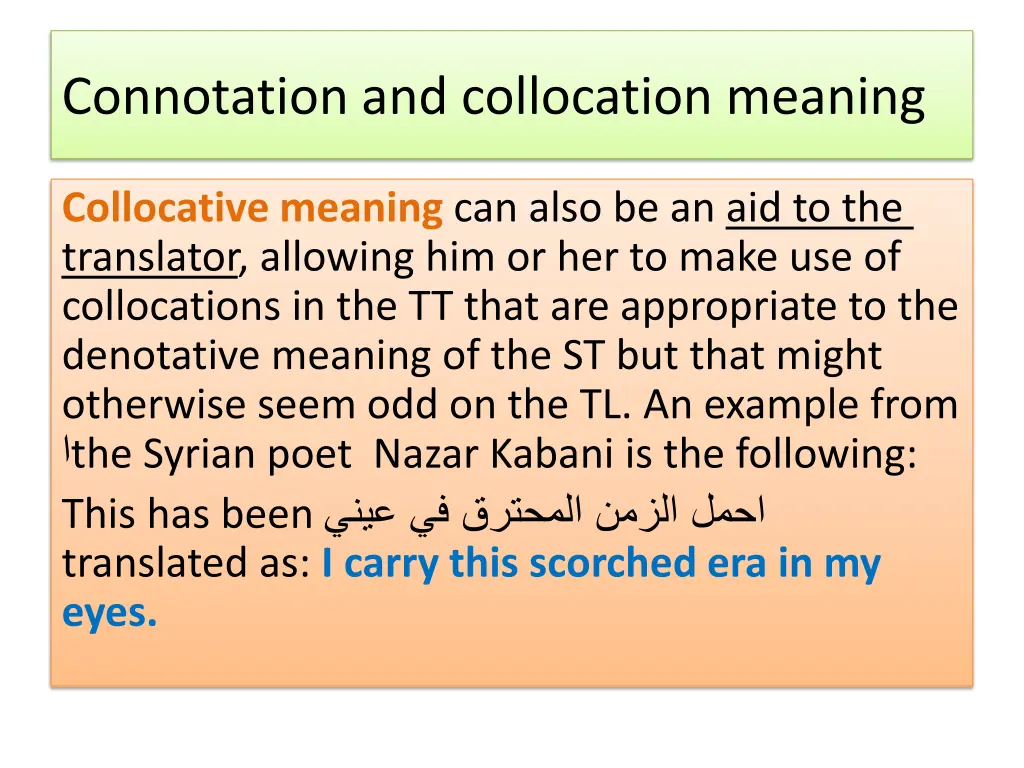 connotation and collocation meaning