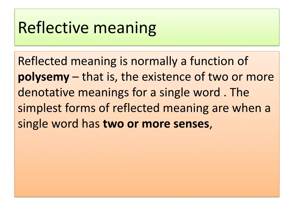 reflective meaning 1