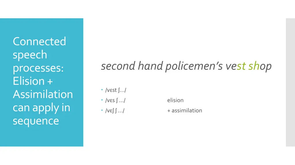 connected speech processes elision assimilation 1