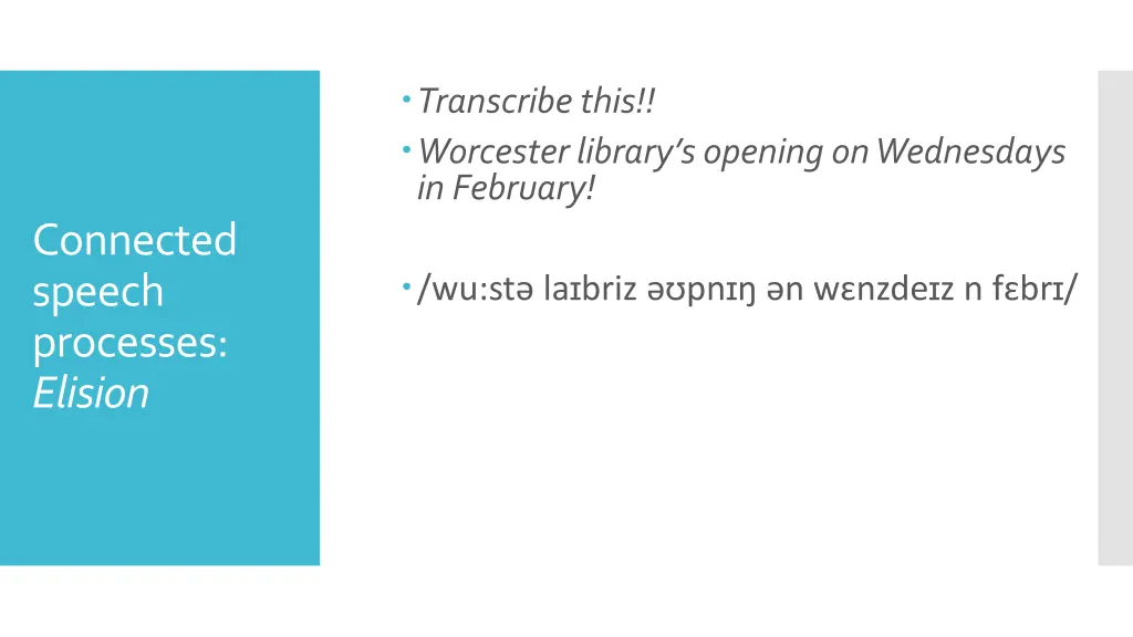 transcribe this worcester library s opening 1