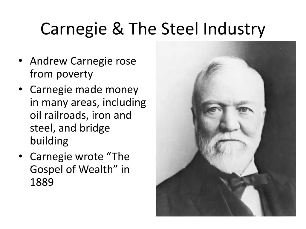 carnegie the steel industry