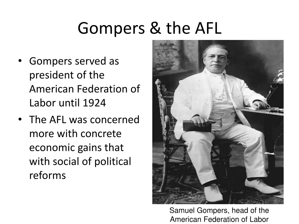 gompers the afl