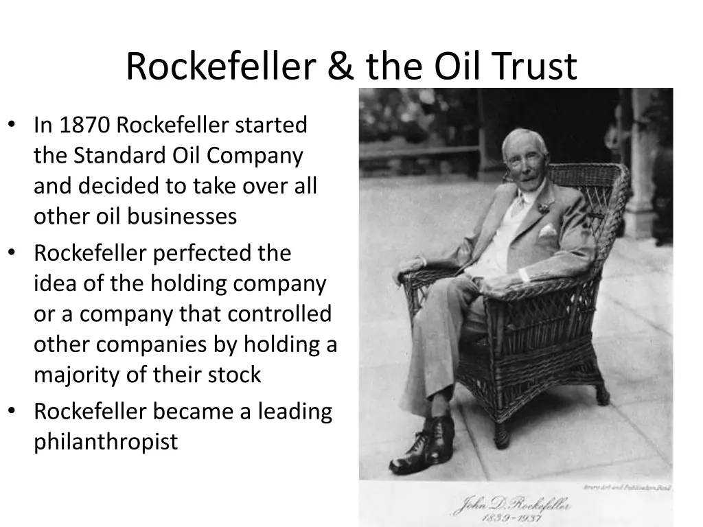 rockefeller the oil trust