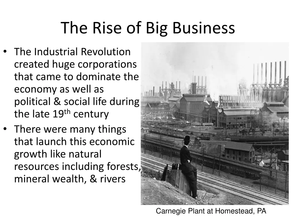 the rise of big business