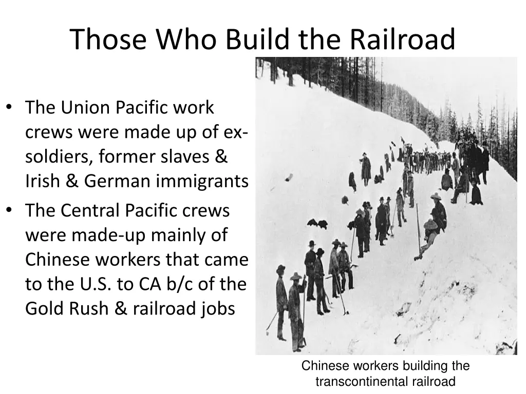 those who build the railroad