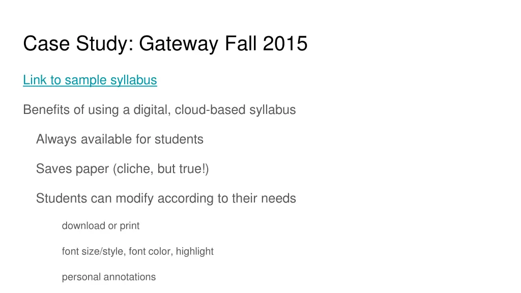 case study gateway fall 2015