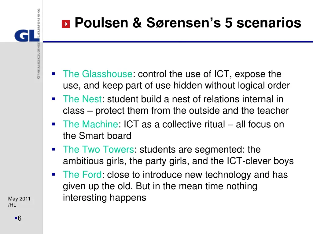 poulsen s rensen s 5 scenarios