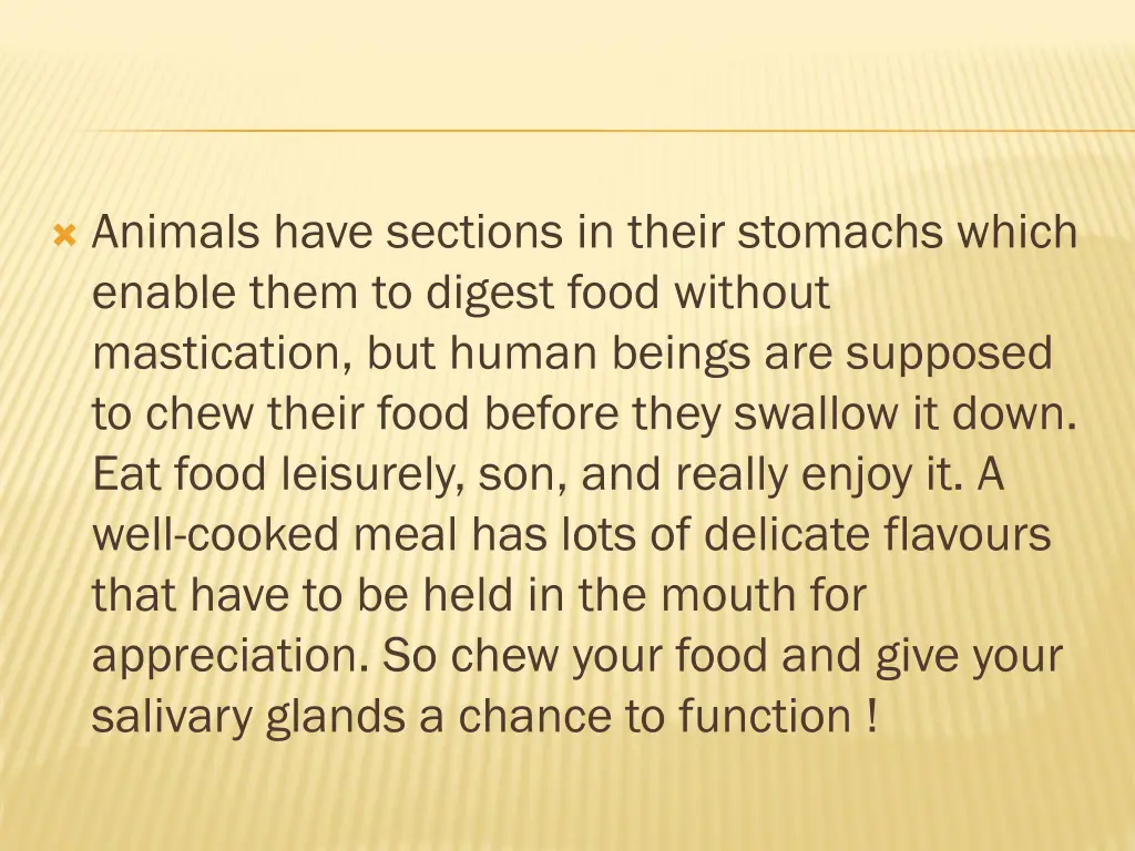 animals have sections in their stomachs which