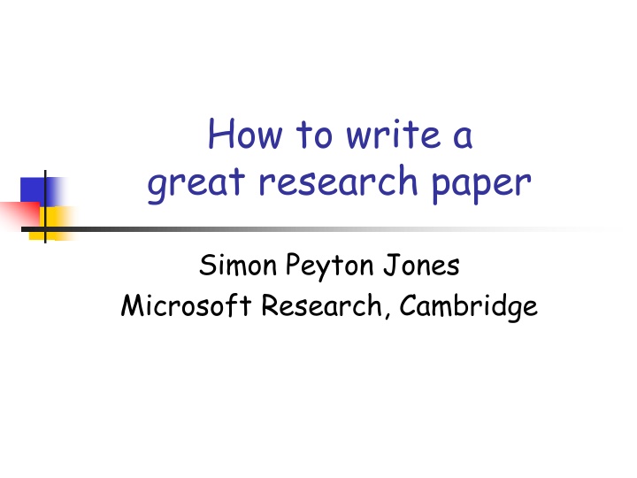 how to write a great research paper