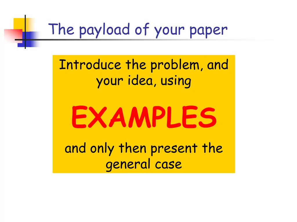 the payload of your paper