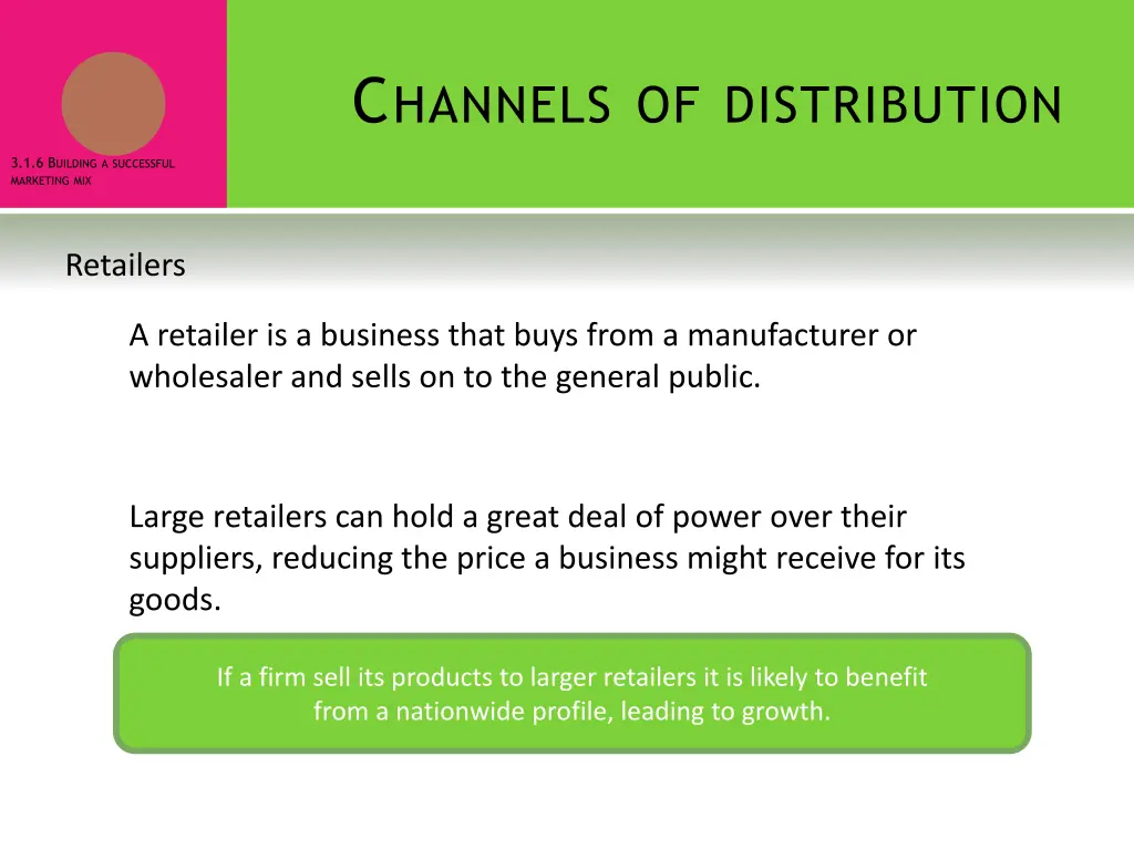 c hannels of distribution 2