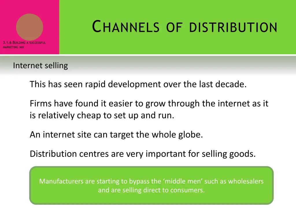 c hannels of distribution 5