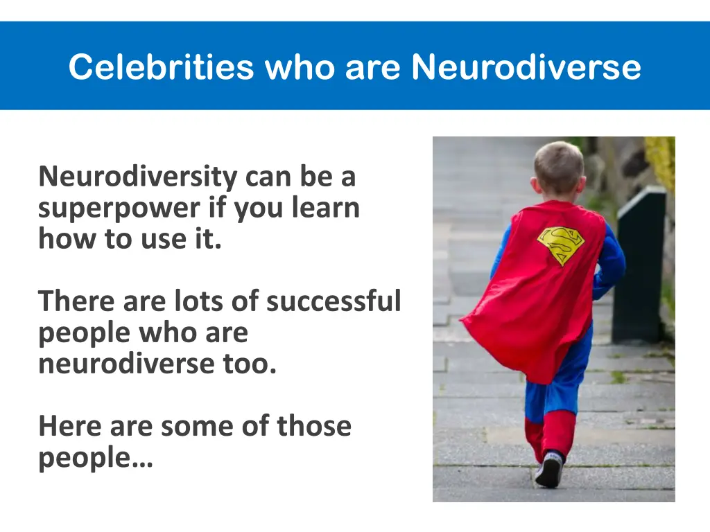 celebrities who are neurodiverse