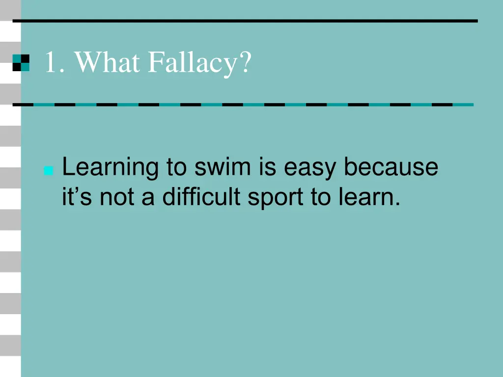 1 what fallacy