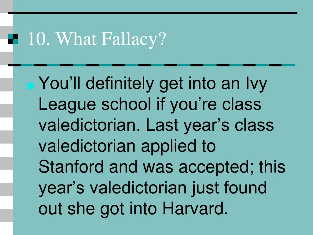 10 what fallacy