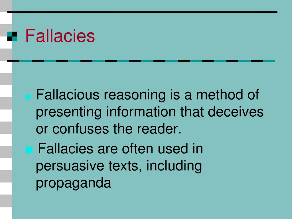 fallacies