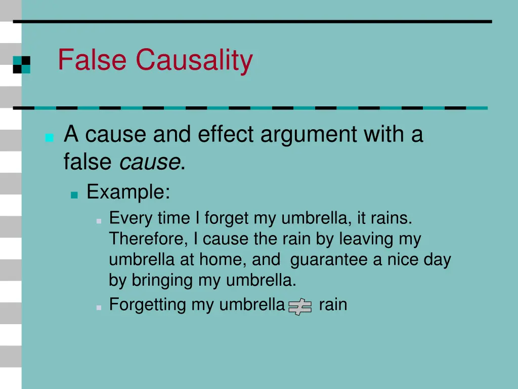 false causality