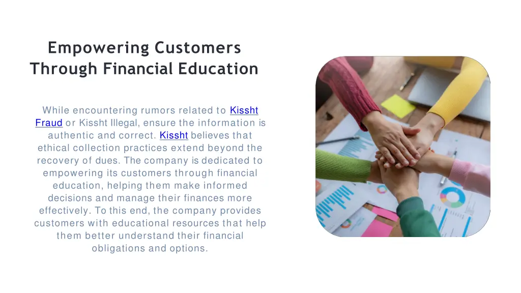 empowering customers through financial education