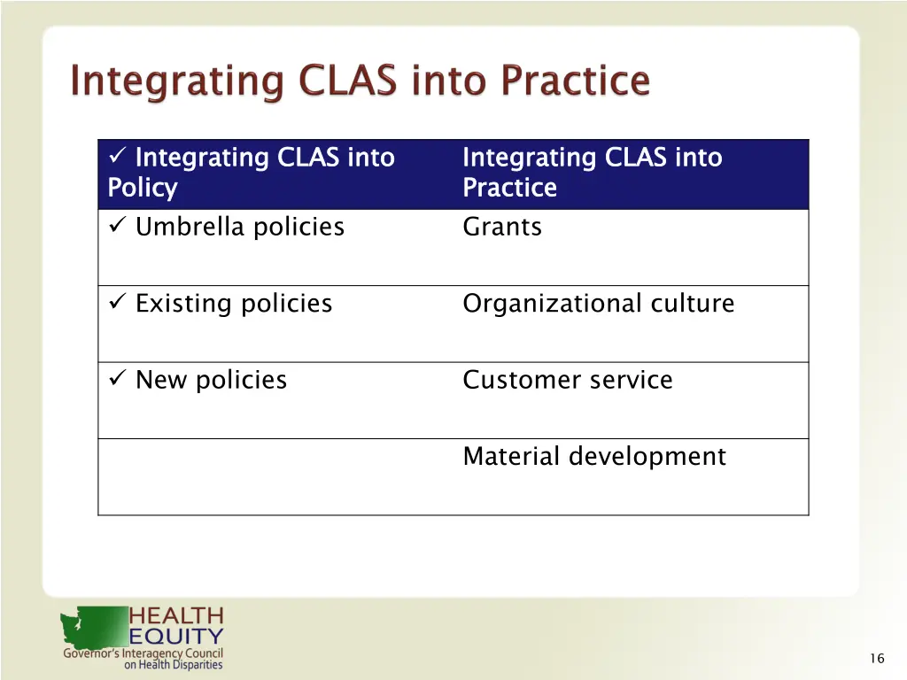 integrating policy umbrella policies 1