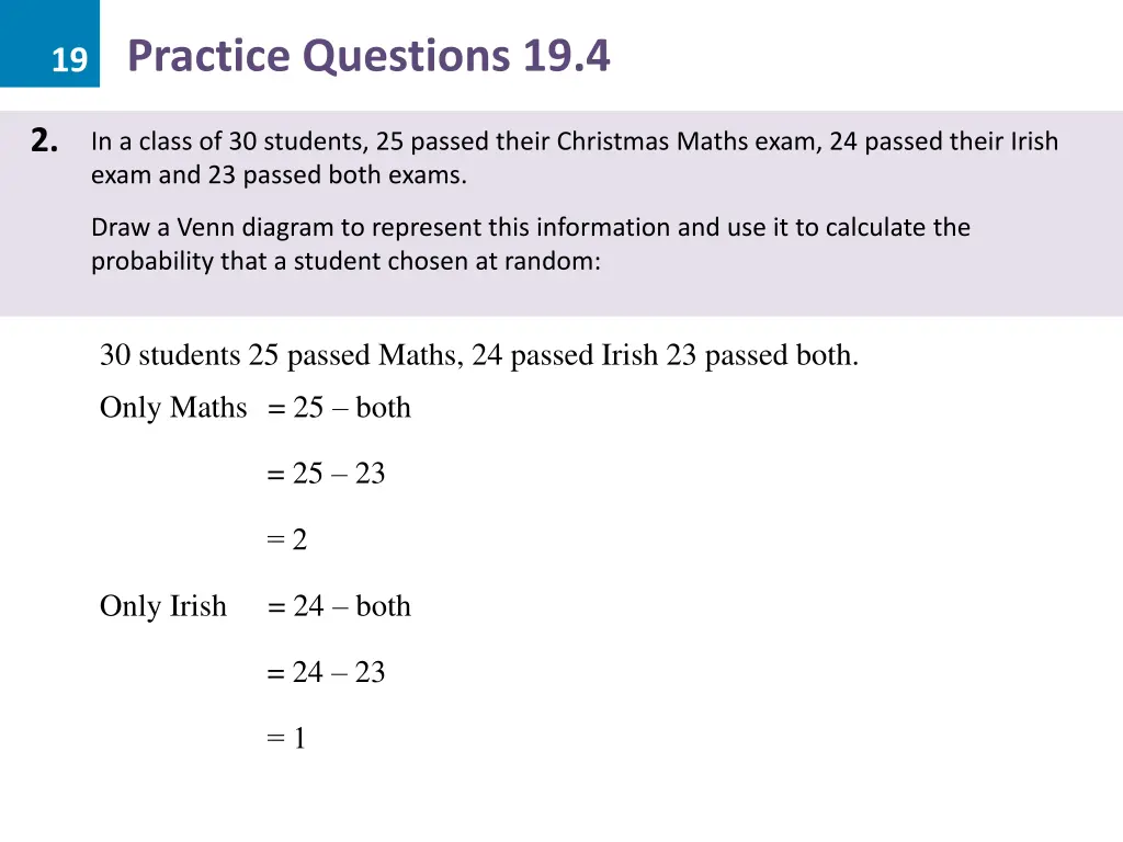 19 practice questions 19 4 3