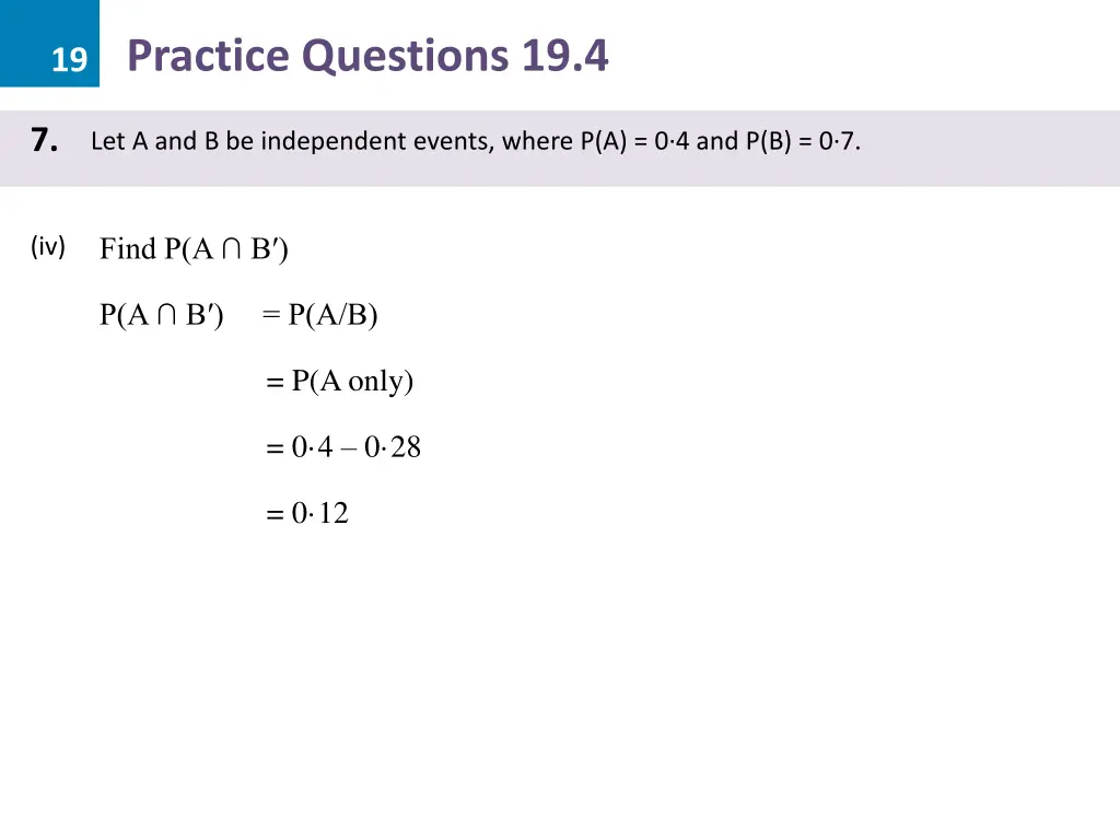 19 practice questions 19 4 36