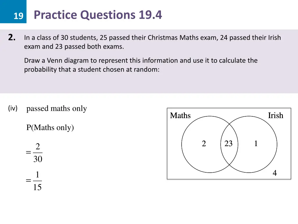 19 practice questions 19 4 8