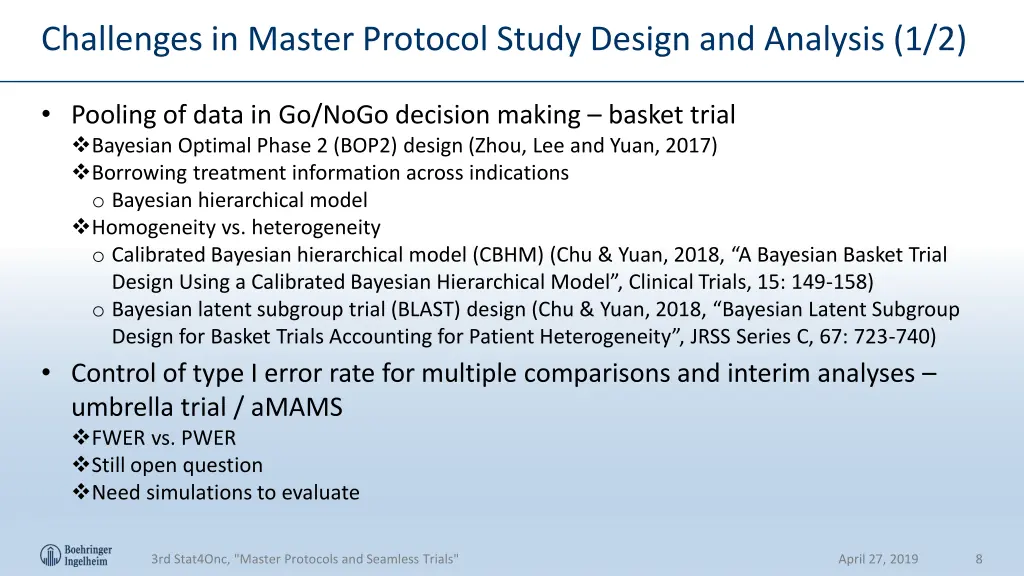 challenges in master protocol study design